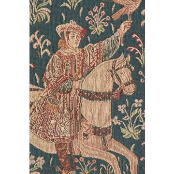 Rider 1 French Tapestry Cushion 19 in Cotton Cover