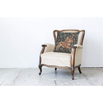 Rider 1 French Tapestry Cushion 19 in Cotton Cover