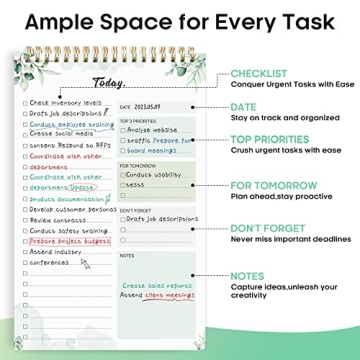 Daily To-Do List Notepad for Increased Productivity and Organization