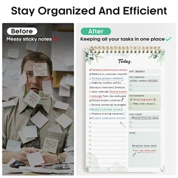 Daily To-Do List Notepad for Increased Productivity and Organization
