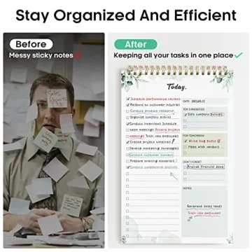 Daily To-Do List Notepad for Increased Productivity and Organization