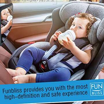 Funbliss Shatterproof Baby Car Mirror for Safety
