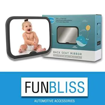 Funbliss Shatterproof Baby Car Mirror for Safety