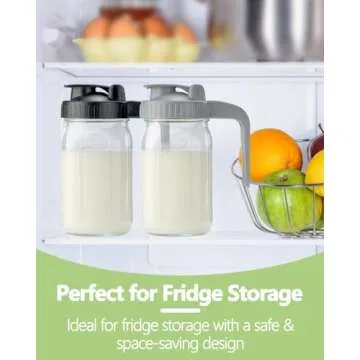 32oz Glass Pitcher with V-shaped Spout for Accurate Pouring