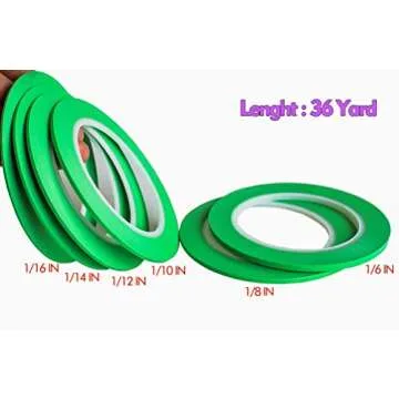 JINBING High-Temp Vinyl Fine Line Masking Tape for Precision