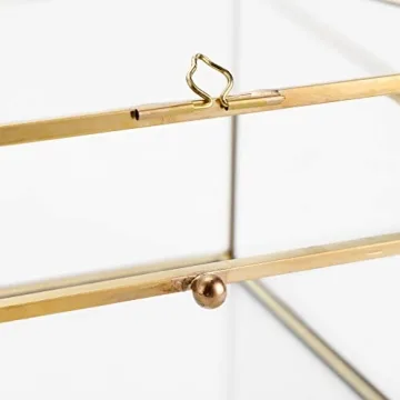 Elegant Vintage Glass Jewelry Organizer Box for All Occasions