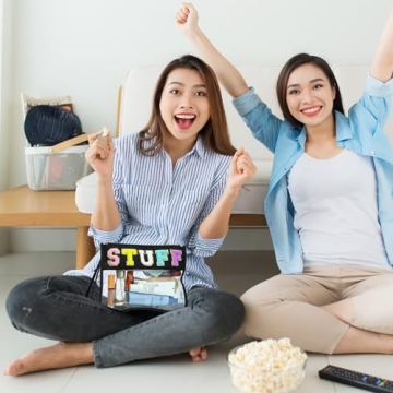 Stylish Buryeah Chenille Letter Pouch for Travel and Organizing