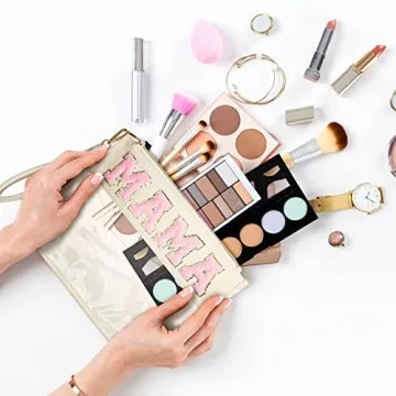 Stylish Buryeah Chenille Letter Pouch for Travel and Organizing