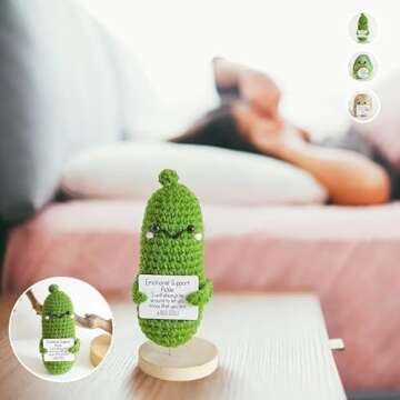 Adorable Handmade Cucumber Crochet Doll for Every Occasion