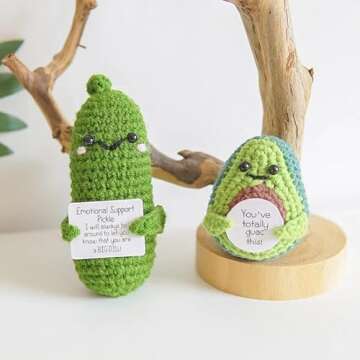 Adorable Handmade Cucumber Crochet Doll for Every Occasion