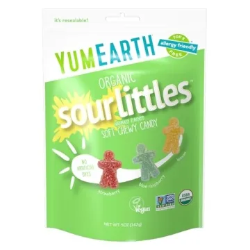YumEarth Organic Sour Littles Chewy Candy - Allergy Friendly, Vegan, No Artificial Dyes