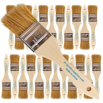 Pro Grade Chip Paint Brushes - 24 Pack 1.5 Inch Disposable Quality Brushes