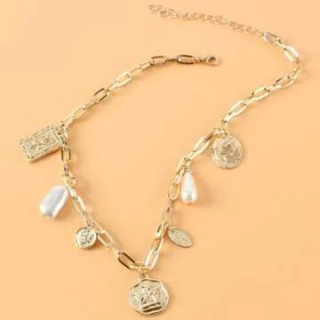 Chic YANCHUN Gold Charm Necklace for Trendy Women