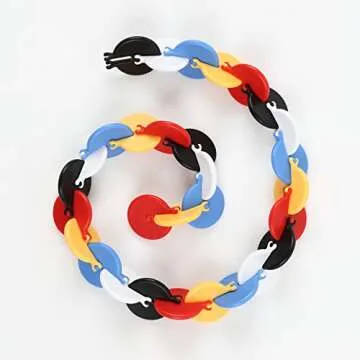 PLAYABLE ART OSM - Forever Turning Kinetic Sculpture - Retail Gift Box Packaging, Red