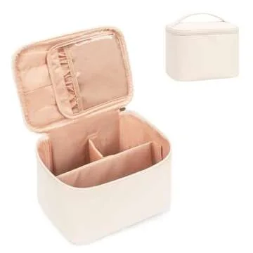 OCHEAL Makeup Bag, Large Capacity Make Up Bag for Cosmetics Vertical Storage,Toiletry Bag for Skinca...