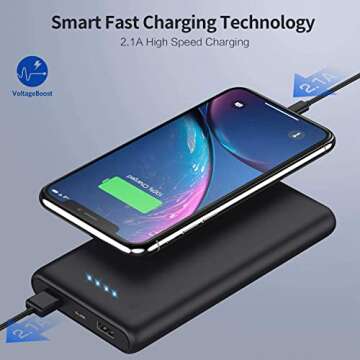 Portable Charger Power Bank 26800mah,Ultra-High Capacity Safer External Cell Phone Battery Pack,2 USB Output High Speed Charging Power bank Compatible with iPhone 16/15/14/13/12 Samsung Android LG etc