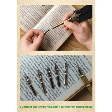 Elegant Bescar Quill Pen and Ink Set for Writers