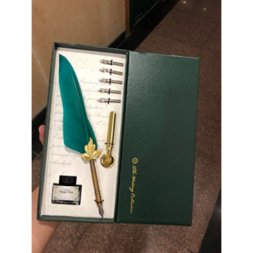 Elegant Bescar Quill Pen and Ink Set for Writers