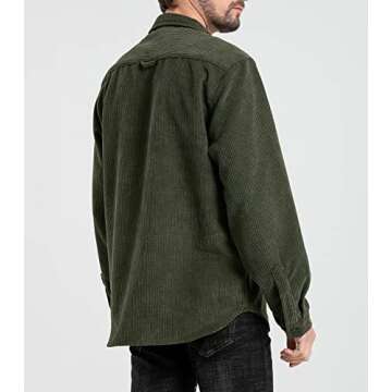 Ladyful Men's Stylish Corduroy Shirt for All Occasions