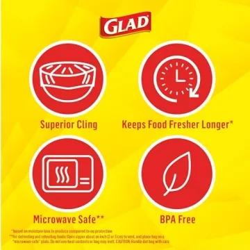 Glad Plastic Food Wrap Variety Pack for Kitchen Use