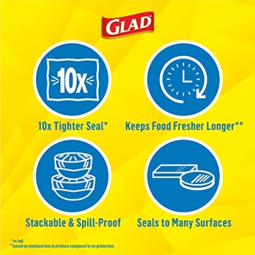 Glad Plastic Food Wrap Variety Pack for Kitchen Use
