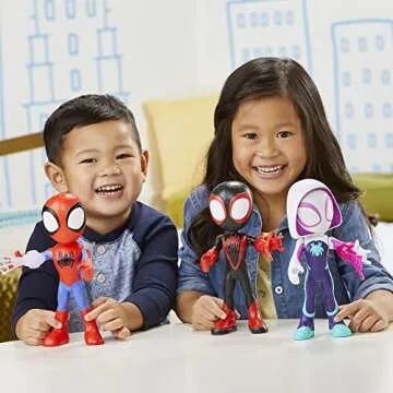 Spidey and his Amazing Friends Supersized Hero Multipack, 3 Large Action Figures, Marvel Preschool Super Hero Toy, Ages 3 and Up, 9 Inches (Amazon Exclusive)