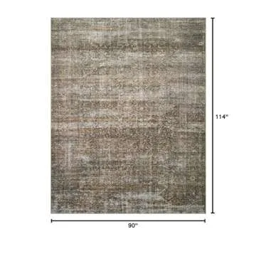 Loloi Amber Lewis Billie Collection, Tobacco & Rust 7'-6" x 9'-6" Area Rug – Antique & Distressed ...