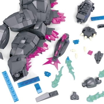 MEGA Godzilla x Kong Building Set – 543 Pieces for Collectors