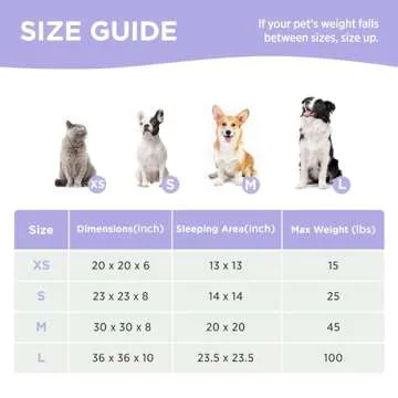 Lesure Donut Small Dog Bed - Round Cat Beds for Indoor Cats Calming Pet Beds, Cute Modern Beds with Jacquard Shaggy Plush & Anti Slip Bottom, 23 Inch, Purple