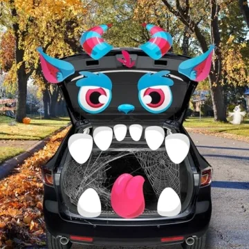 Cute Monster Stickers for Halloween Trunk or Treat