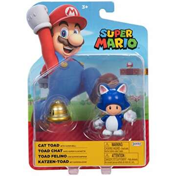 SUPER MARIO World of Nintendo 4" Cat Toad Figure