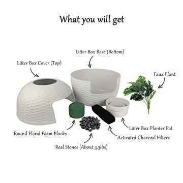 keygarzone Plant Litter Box - Stylish Cat Furniture for All Homes