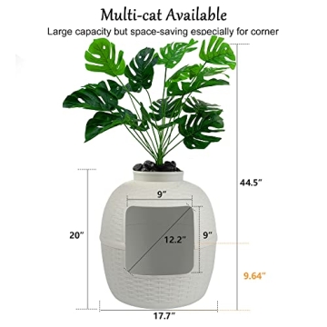 keygarzone Plant Litter Box - Stylish Cat Furniture for All Homes