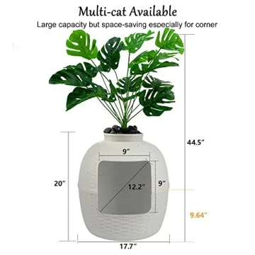 keygarzone Plant Litter Box - Stylish Cat Furniture for All Homes