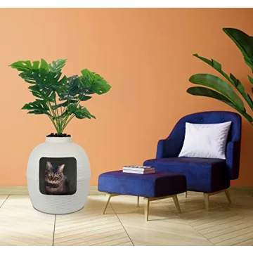 keygarzone Plant Litter Box - Stylish Cat Furniture for All Homes