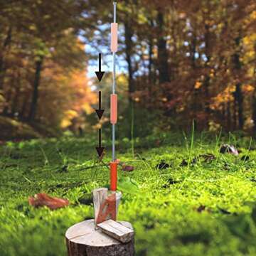 SPEED FORCE Log Splitter - Safe & Portable Wood Cutter