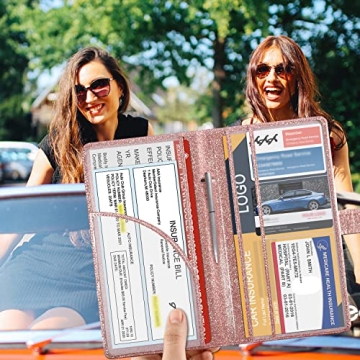 Stylish DMLuna Car Registration & Insurance Holder Organizer