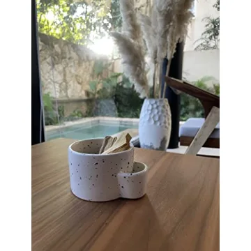 Bursera White Ceramic Bowl for Palo Santo & Candles