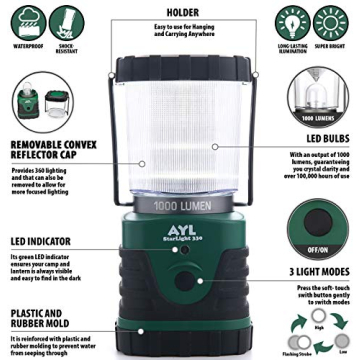 StarLight LED Camping Lantern - Ultra Bright and Water Resistant
