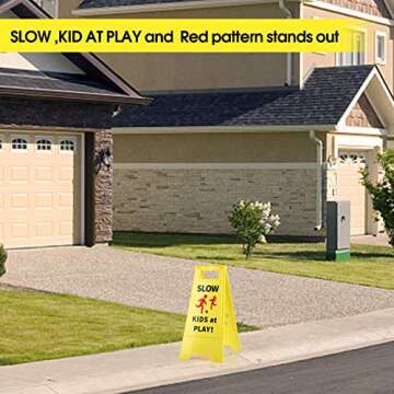 Slow Kids at Play Sign - Safety Signs for Streets & Parks (2-Pack)