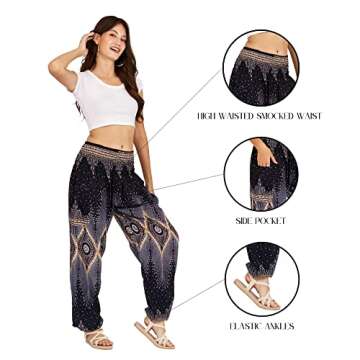 Comfy LOFBAZ Harem Pants | Women's Boho Yoga & Casual Wear
