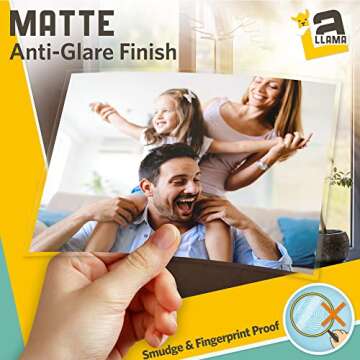 Matte Thermal Laminating Pouches 9 x 11.5 Inches, 3 Mil Thick, 30 Pack, Letter Size Laminating Sheets 8.5 x 11