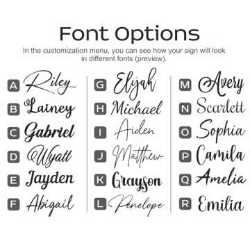 Personalized Custom Wood Name Sign with Stars Wooden Wall Stickers Nursery Name Sign, Personalized Baby Gifts Nursery Wall Decor Baby Name Sign Wooden Name Sign