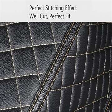 Chstarina Custom Car Floor Mats for Chrysler 200 300 300+ 300C 300S Pacifica Sebring Floor Liner Waterproof All Weather Protection Front＆Rear Leather/Set (Blue)