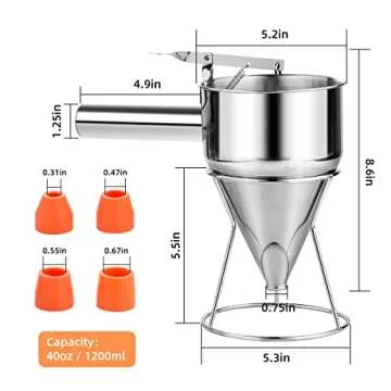 Choxila Pancake Batter Dispenser Easy Cleanup Durable