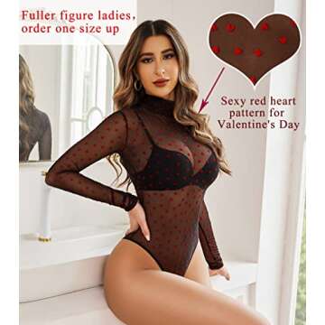 Avidlove Body Suits Women Clothing Valentines Lingerie Valentines Gift Sexy Outfits for Women Clubwe...