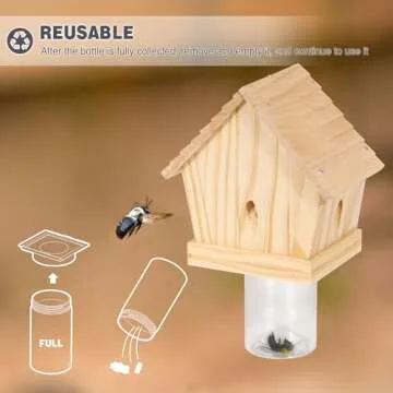 Eco-Friendly Carpenter Bee Trap - Cedar Designed Protection