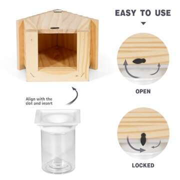 Eco-Friendly Carpenter Bee Trap - Cedar Designed Protection