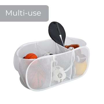 Smart Design Deluxe Mesh Laundry Hamper for Home Organization