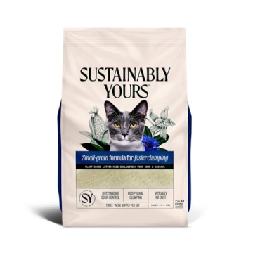 Sustainably Yours Cat Litter: Small Grain 10 lbs for Ultimate Odor Control